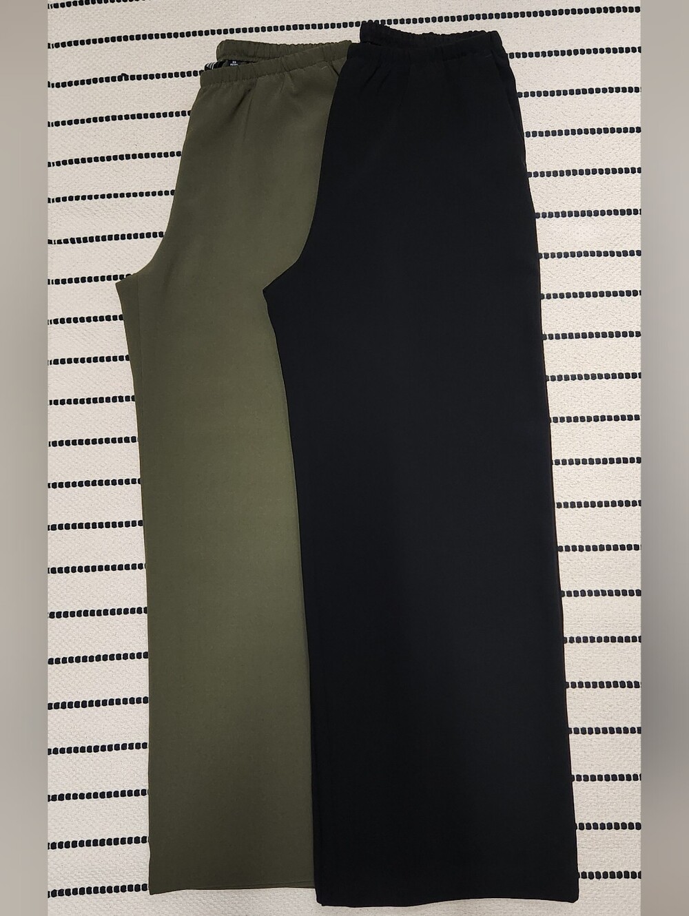 Gap Easy Wide Leg Pants Moss Green & Black Size XSP